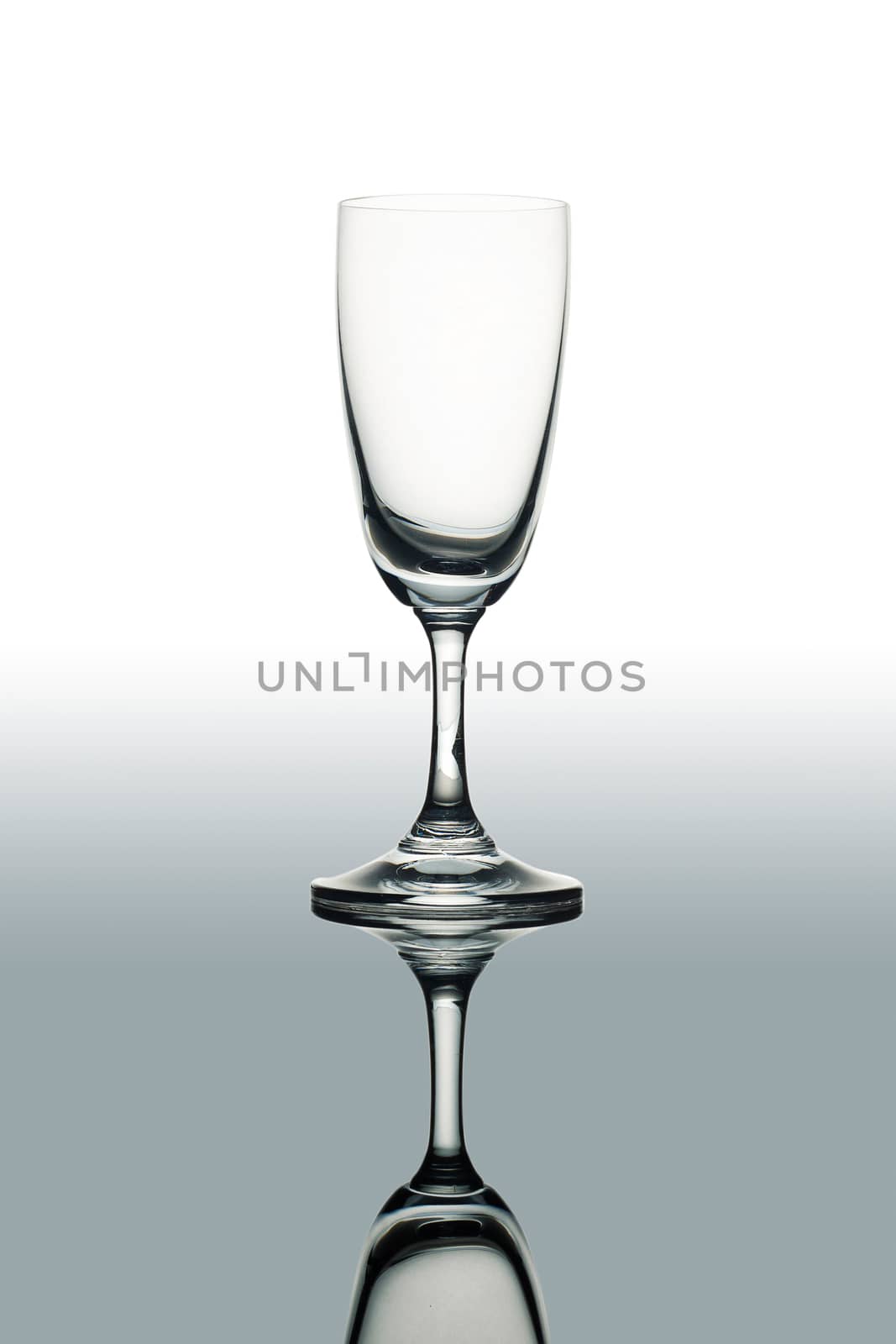 Empty wine glass isolated on the white background, clipping path included.
