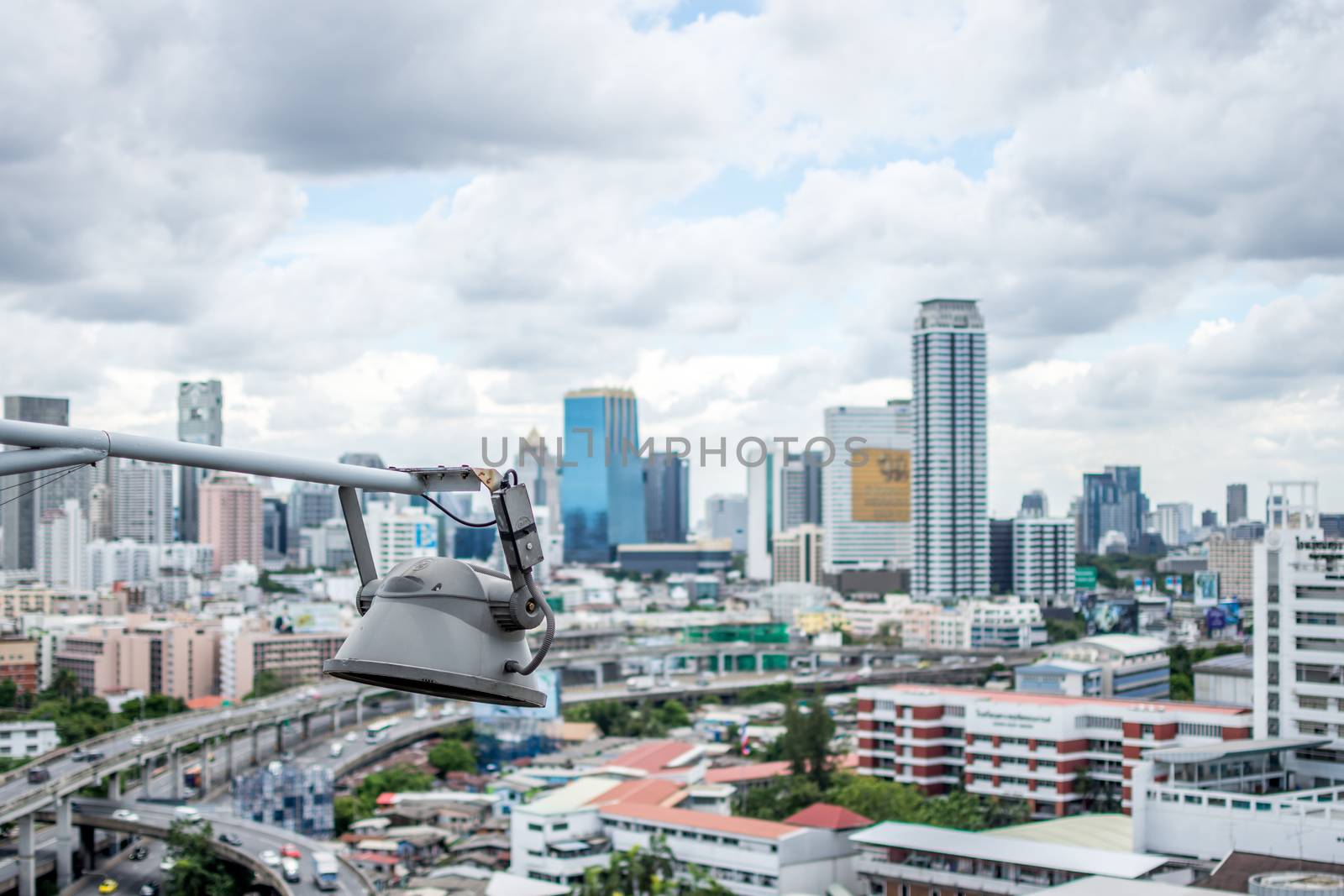 Bangkok, Thailand - June 24, 2016 : Cityscape and transportation in daytime of Bangkok city Thailand. Bangkok is the capital and the most populous city of Thailand.