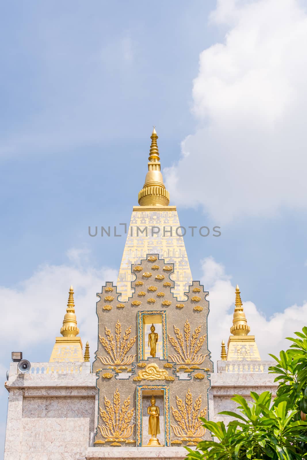 Thai pagoda in temple by PongMoji