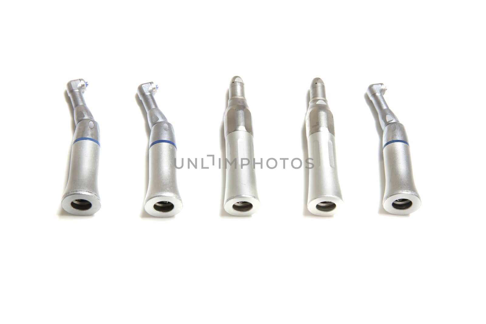 Dental drills isolated on white background.
