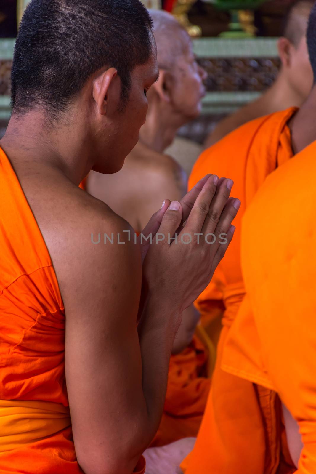 Ordination ceremony in buddhist by PongMoji