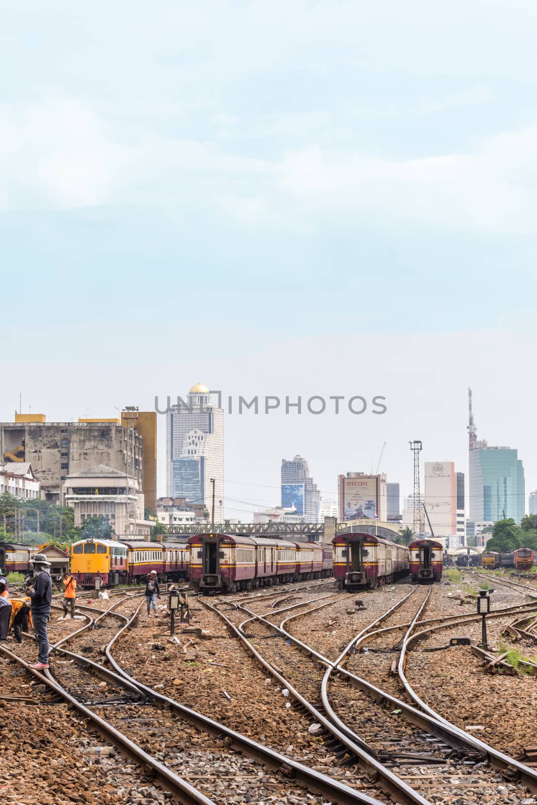 Restoration the railroad tracks for railway train by PongMoji