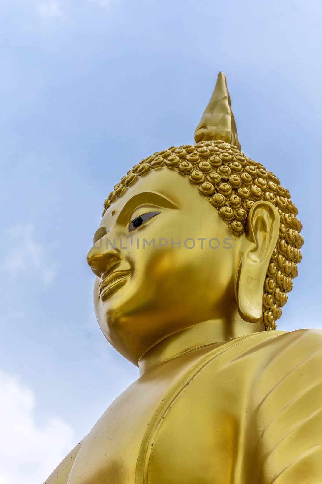 Thai buddha statue in buddhism religion by PongMoji