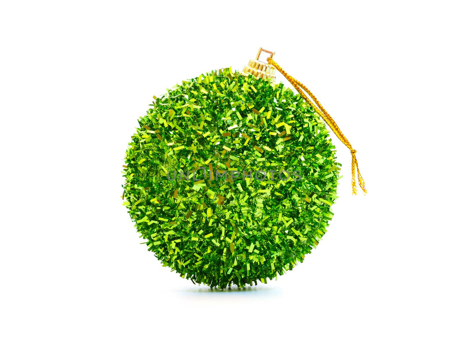 a beautiful green christmas ball by Nawoot