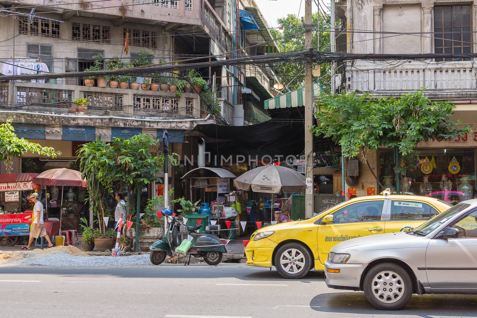 Bangkok, Thailand - May 3, 2016 : Transportation in Bangkok city. Bangkok is the capital and the most populous city of Thailand.