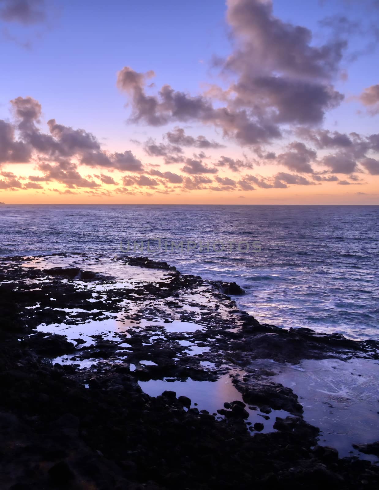 Sunrise over the coast of Kauai, Hawaii by jbyard22