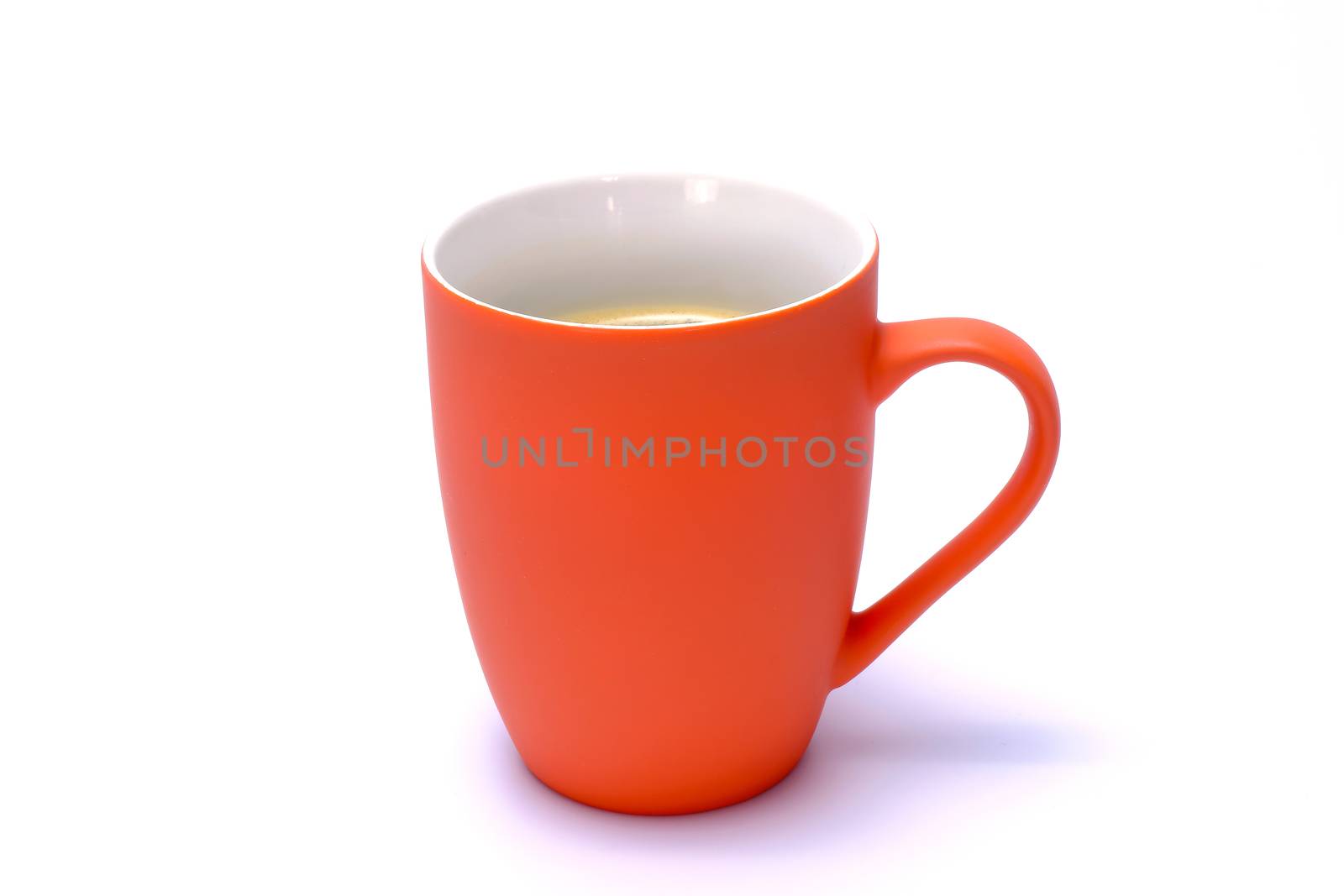 colorful coffee mug isolated on white background