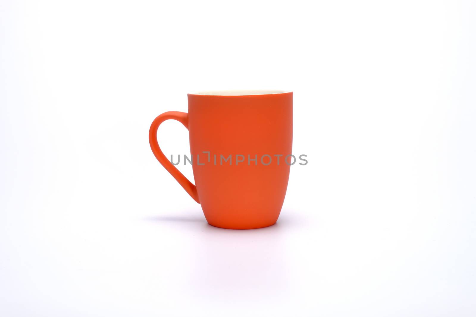 colorful coffee mug isolated on white backgroud