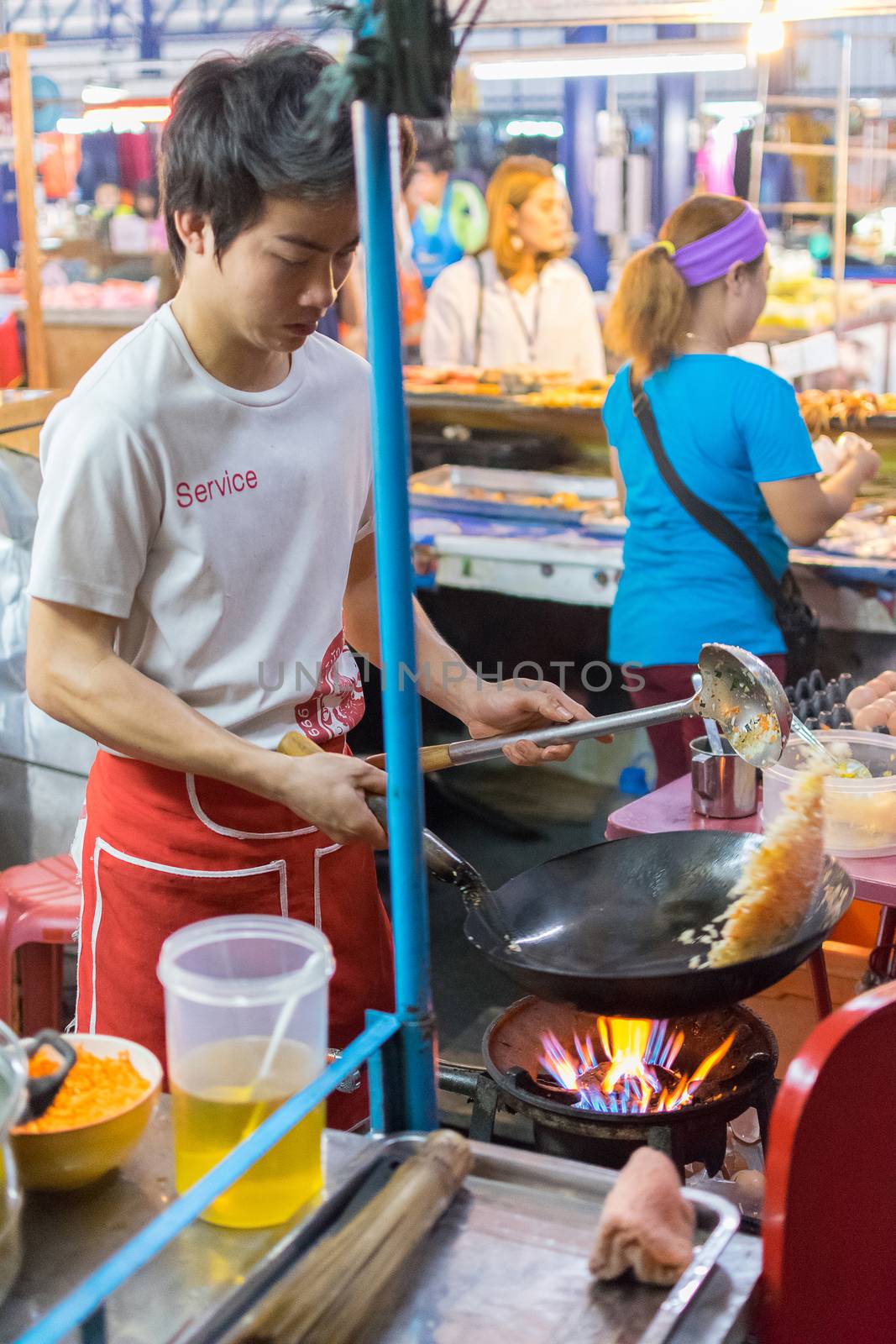 Thai street food, fried rice by PongMoji
