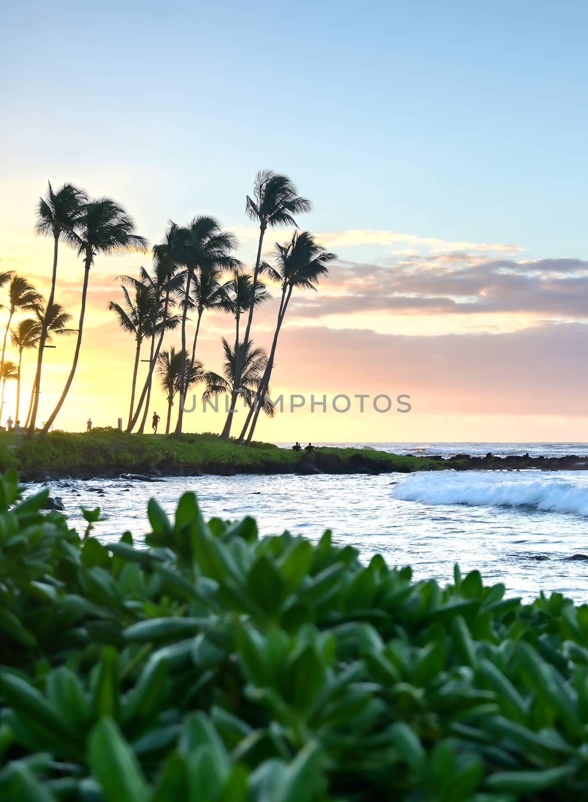 Sunrise over the coast of Kauai, Hawaii by jbyard22