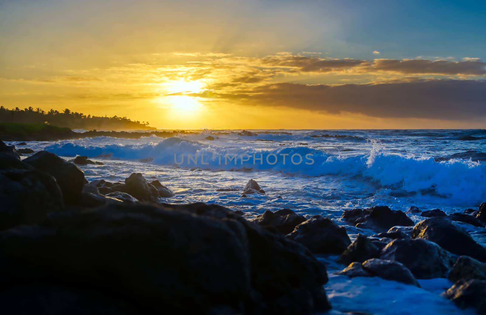 Sunrise over the coast of Kauai, Hawaii by jbyard22