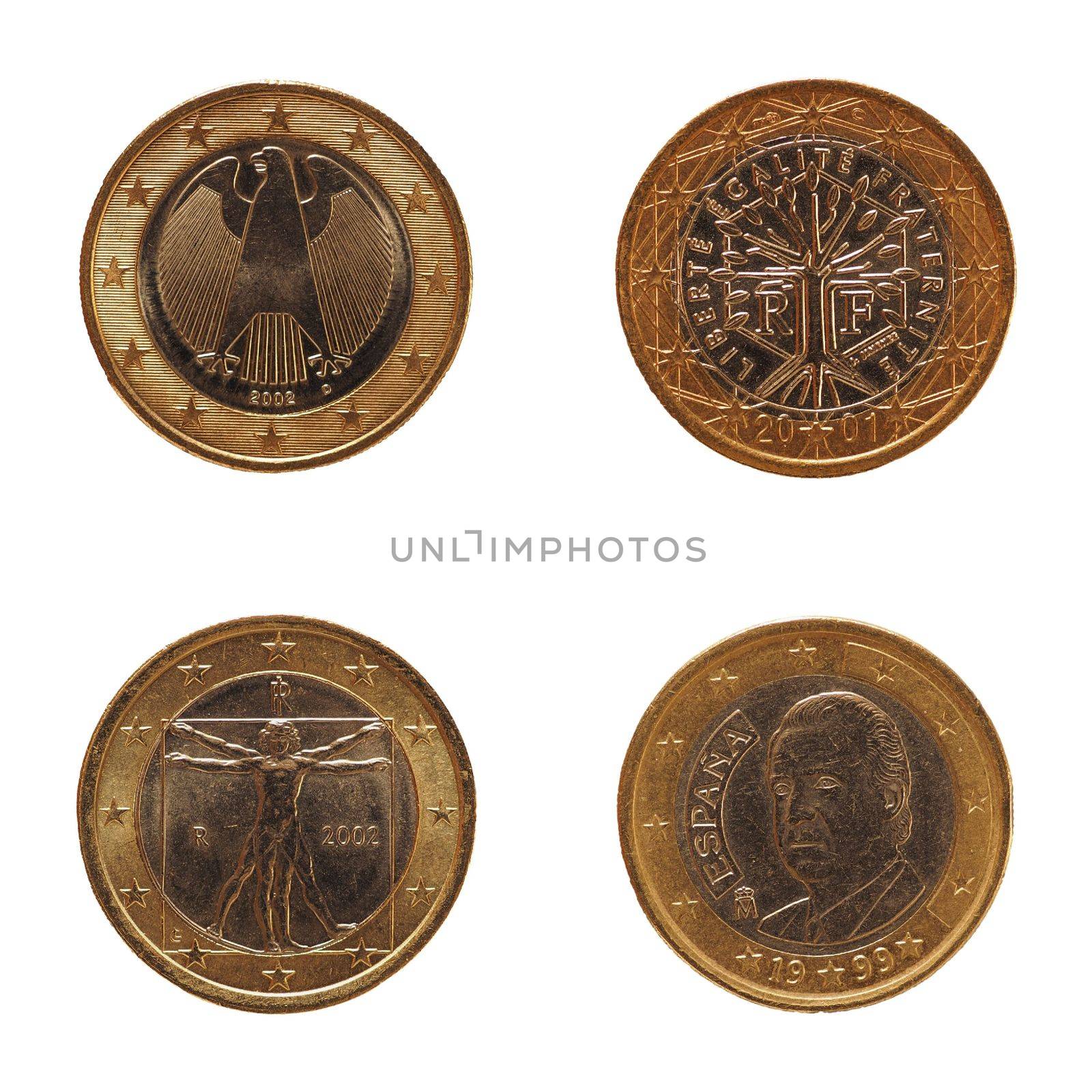 Euro coins, European Union by claudiodivizia