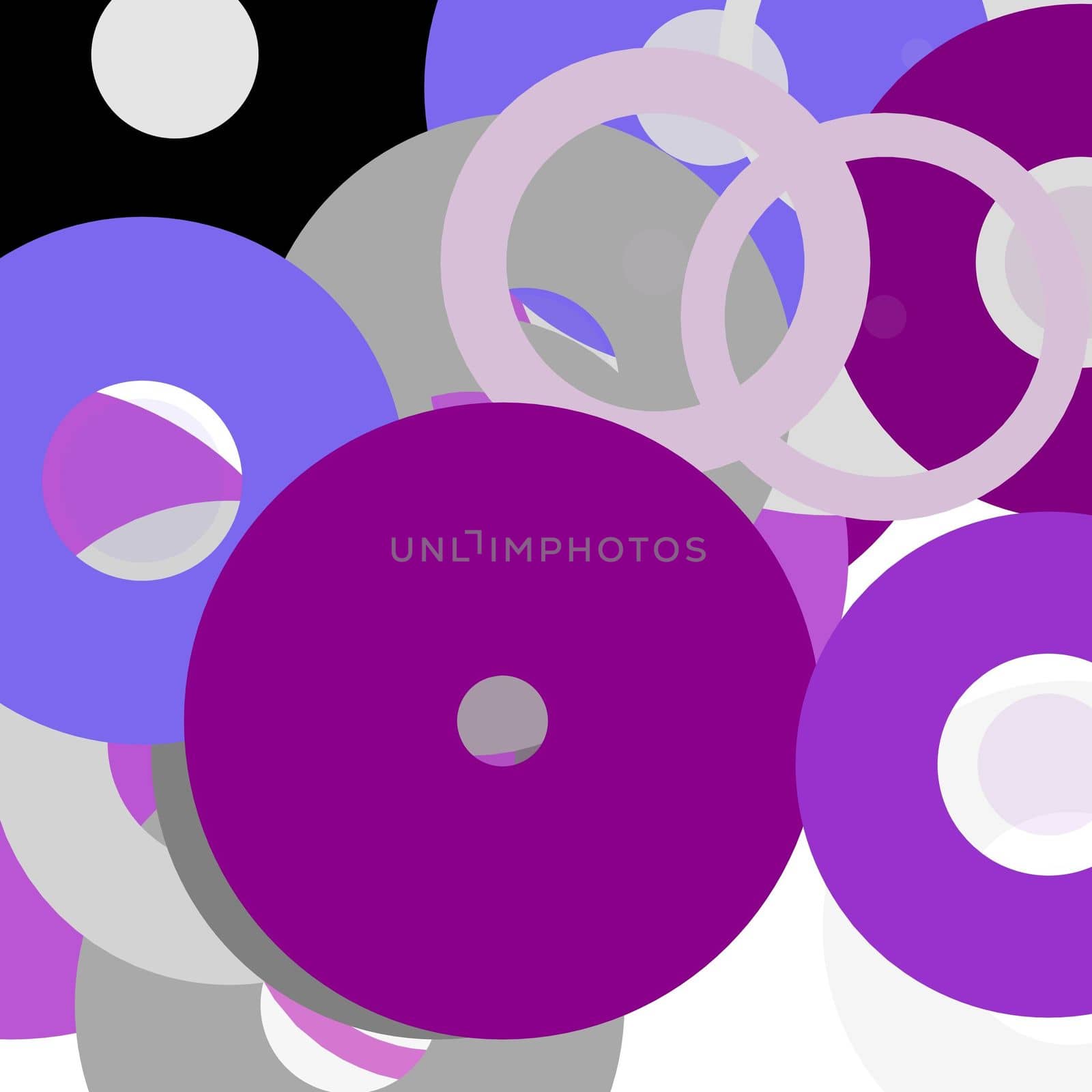 Abstract grey violet circles illustration background by claudiodivizia