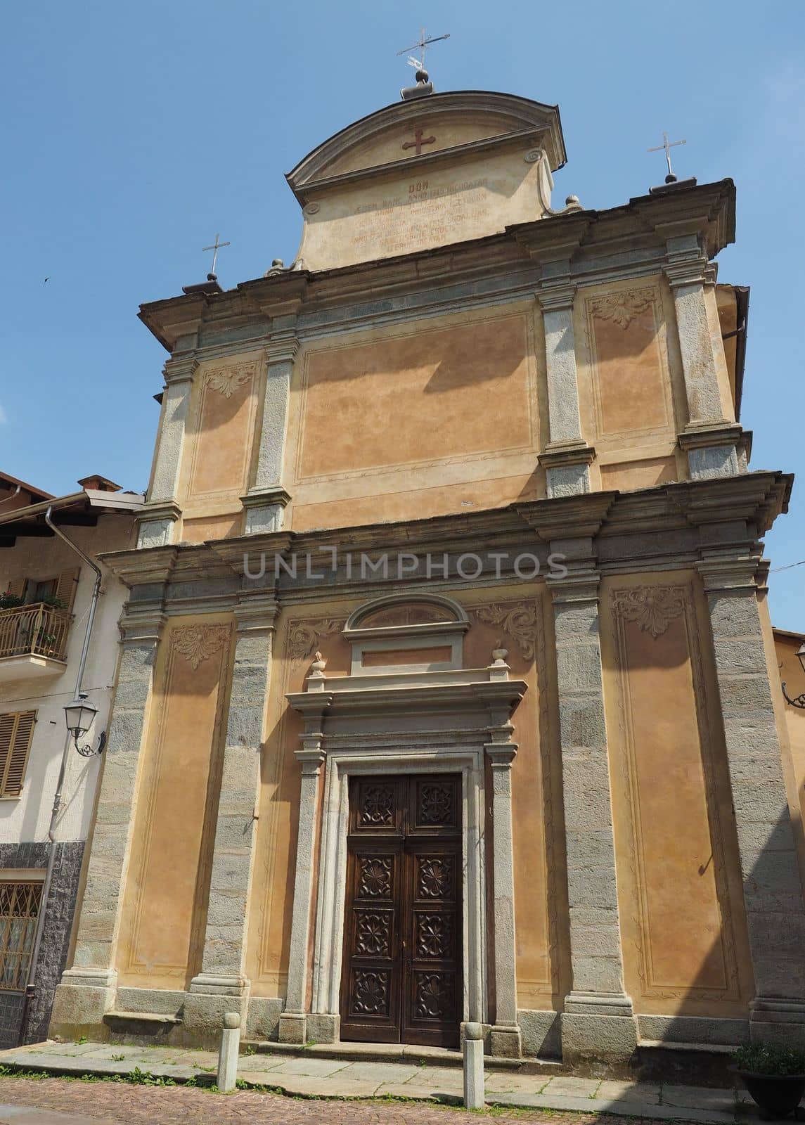 Corio church in Canavese Piedmont region, Italy