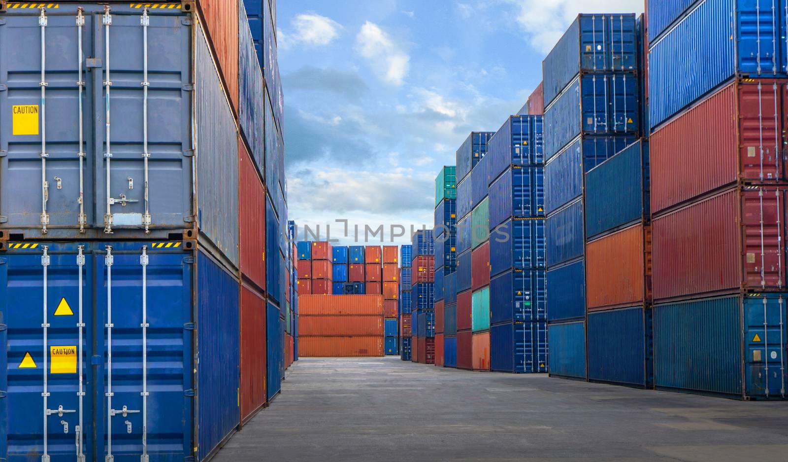 Container yard in the business of import-export industry