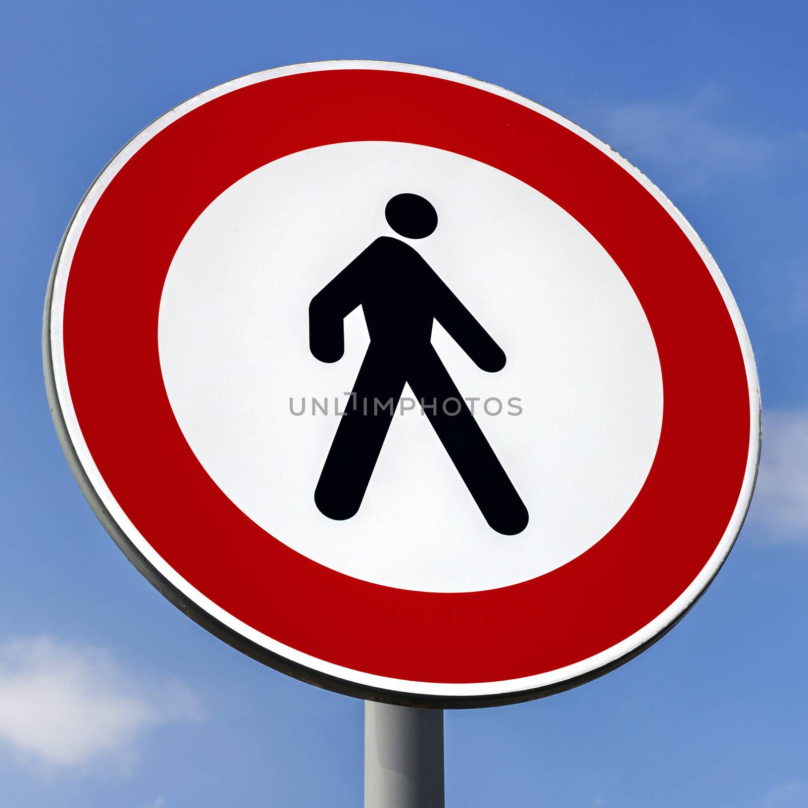 No pedestrians road sign by germanopoli