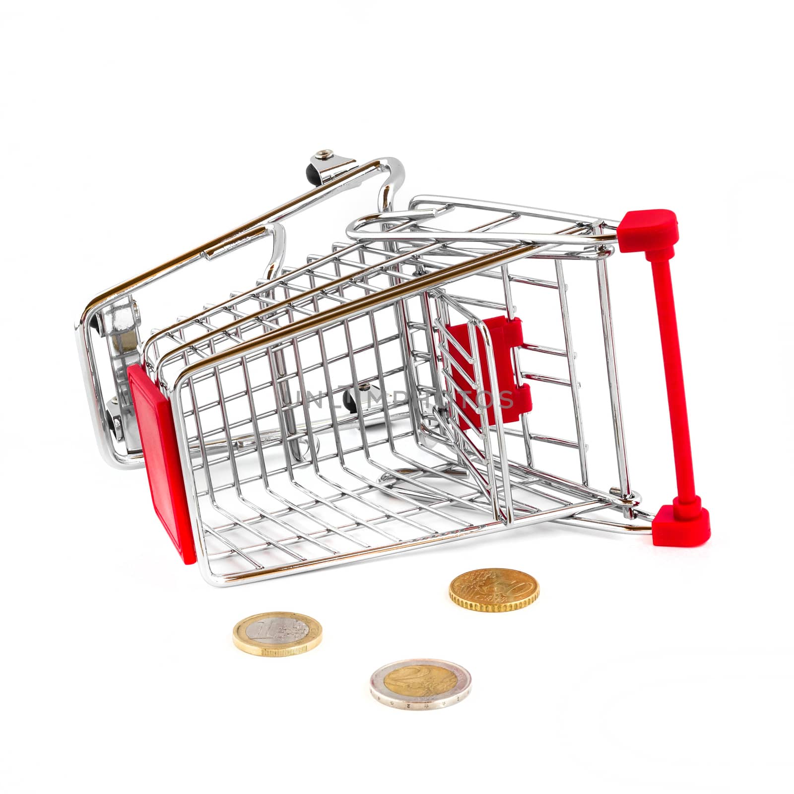 Cart broken and money fallen out by germanopoli