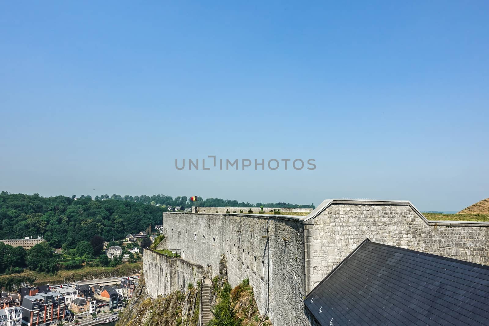 South Ramparts of Citadelle in Dinant, Belgium. by Claudine