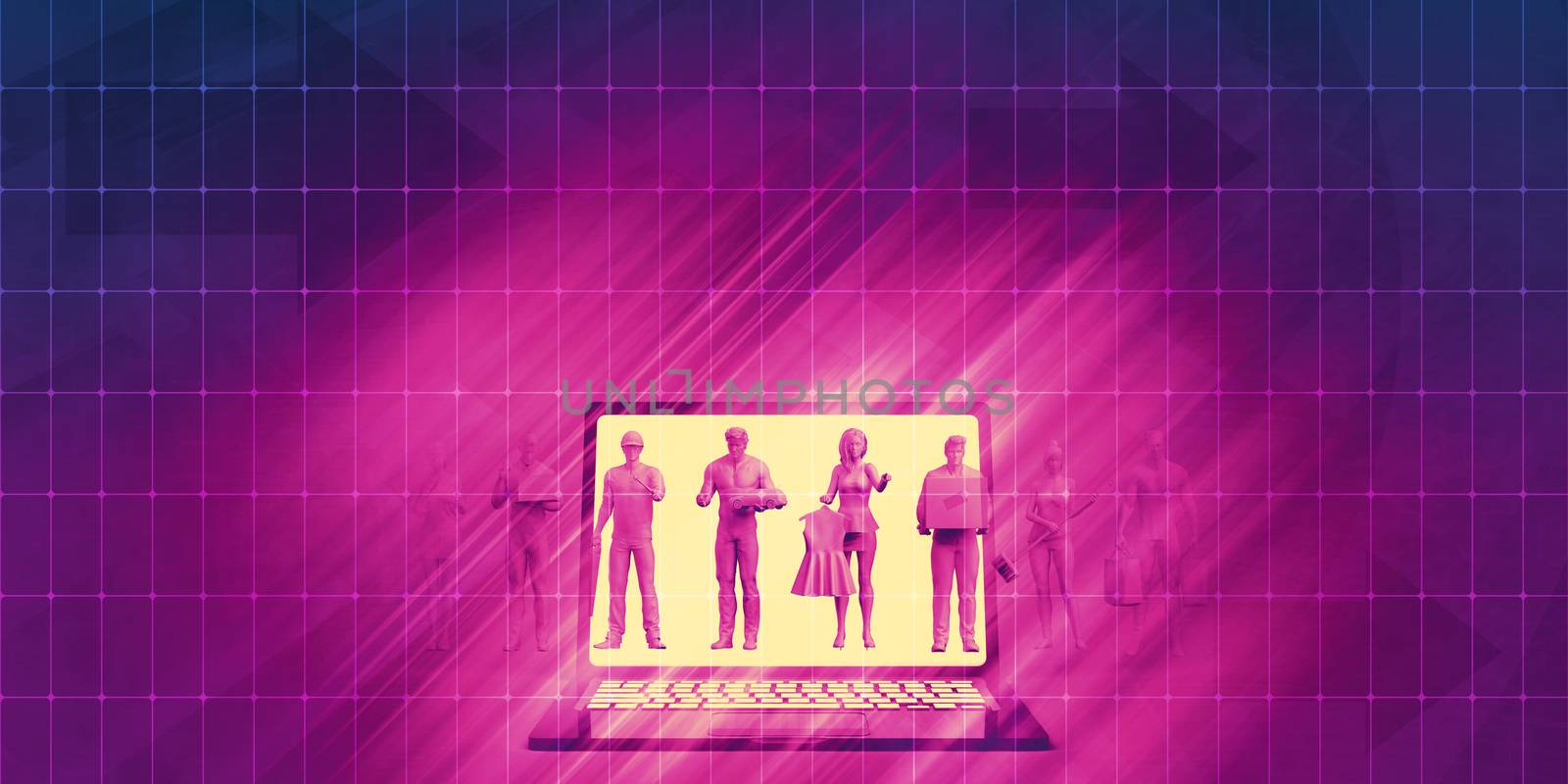 Consumer Behavior and Protection Online Concept Abstract