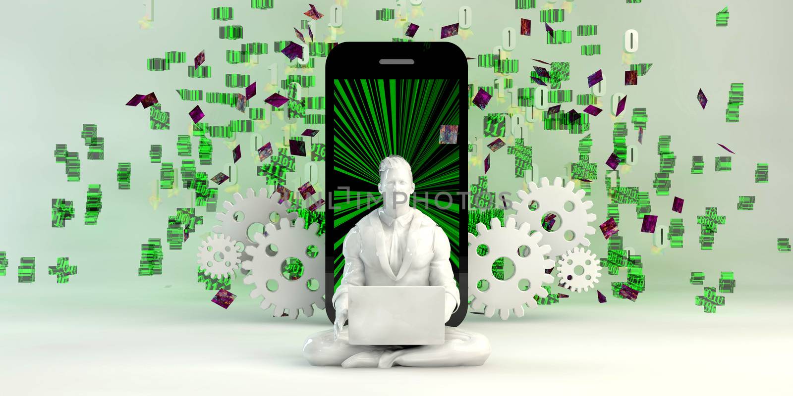 Successful Entrepreneur as a Creative Talent Business Concept