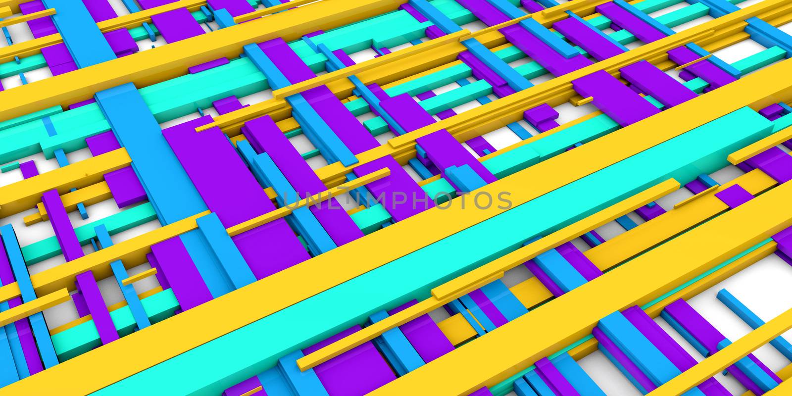 Social Media Background in Blue Yellow Purple Colors