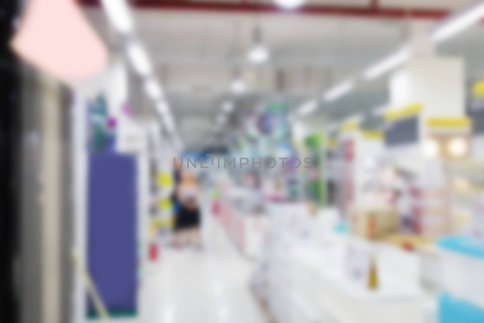 Supermarket and Departmentstore of home material blurred backgro by Kingsman911