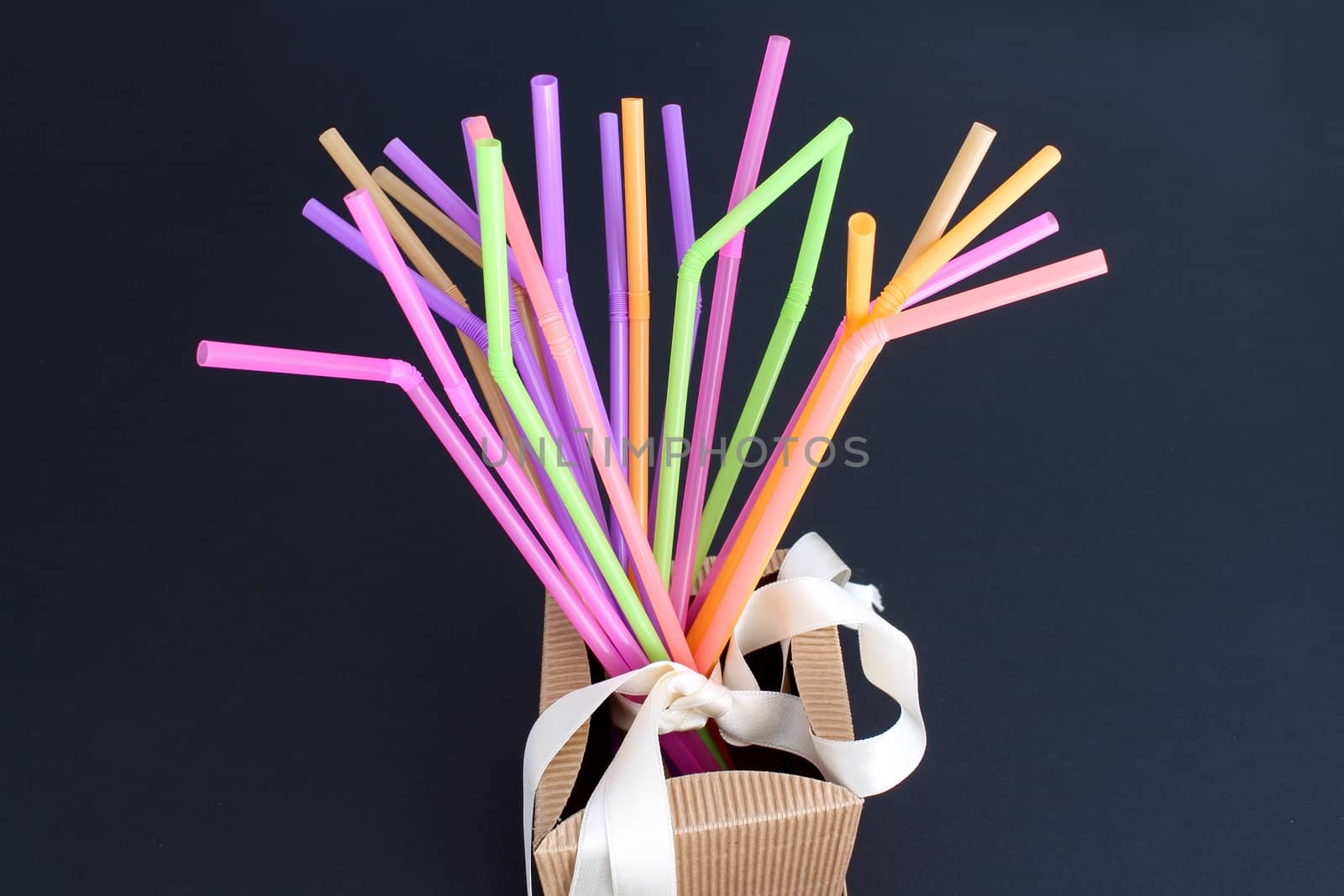 Colorful straws by Rossella