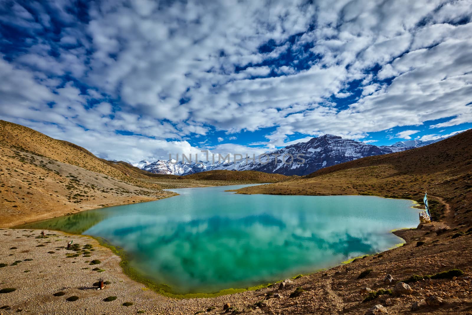 Dhankar lake in Himalayas by dimol