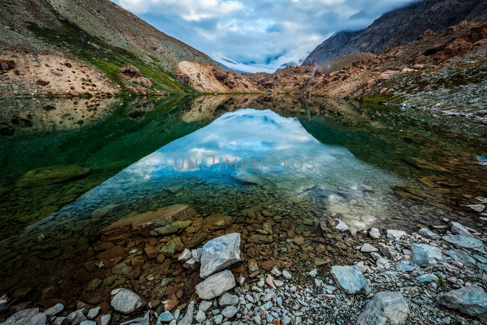 Deepak Tal lake. En route to Baralacha La pass, Lahaul valley, Himachal Pradesh, India