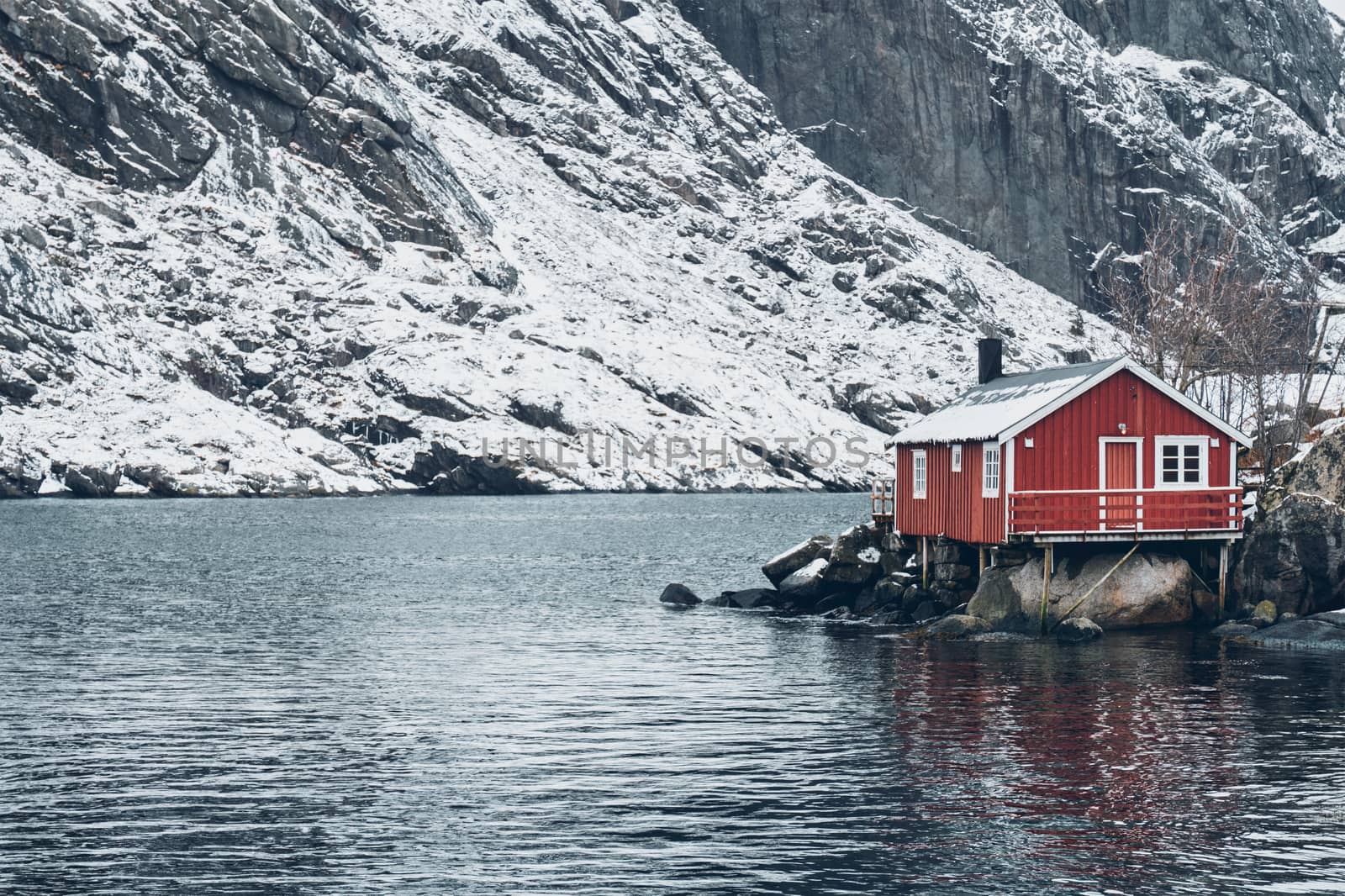 Nusfjord fishing village in Norway by dimol