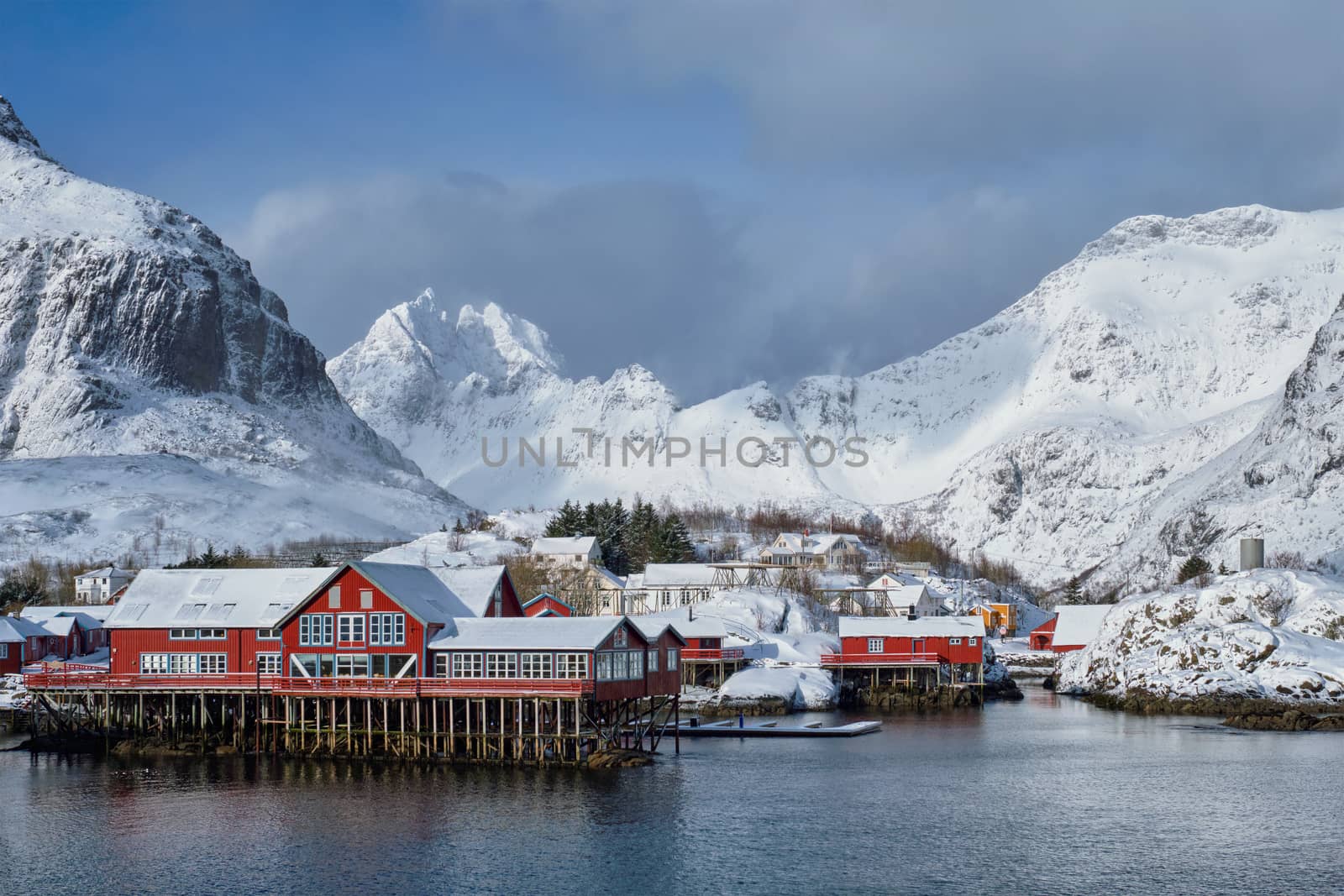 "A" village on Lofoten Islands, Norway by dimol