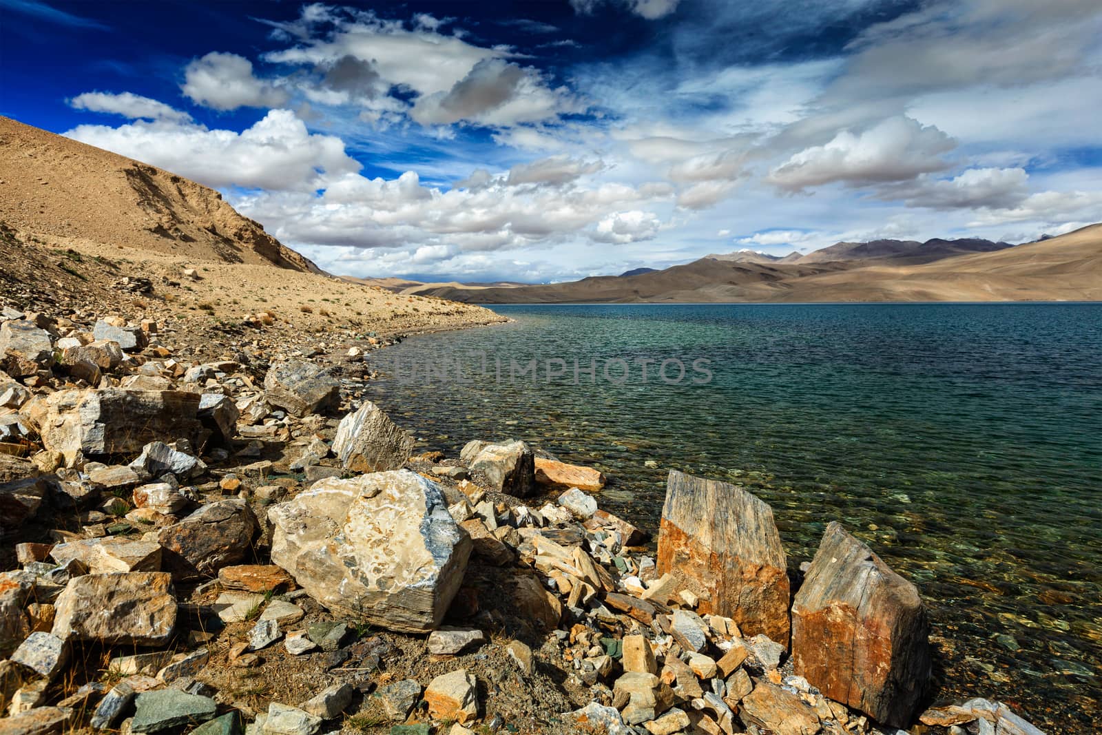 Tso Moriri lake in Himalayas, Ladakh by dimol