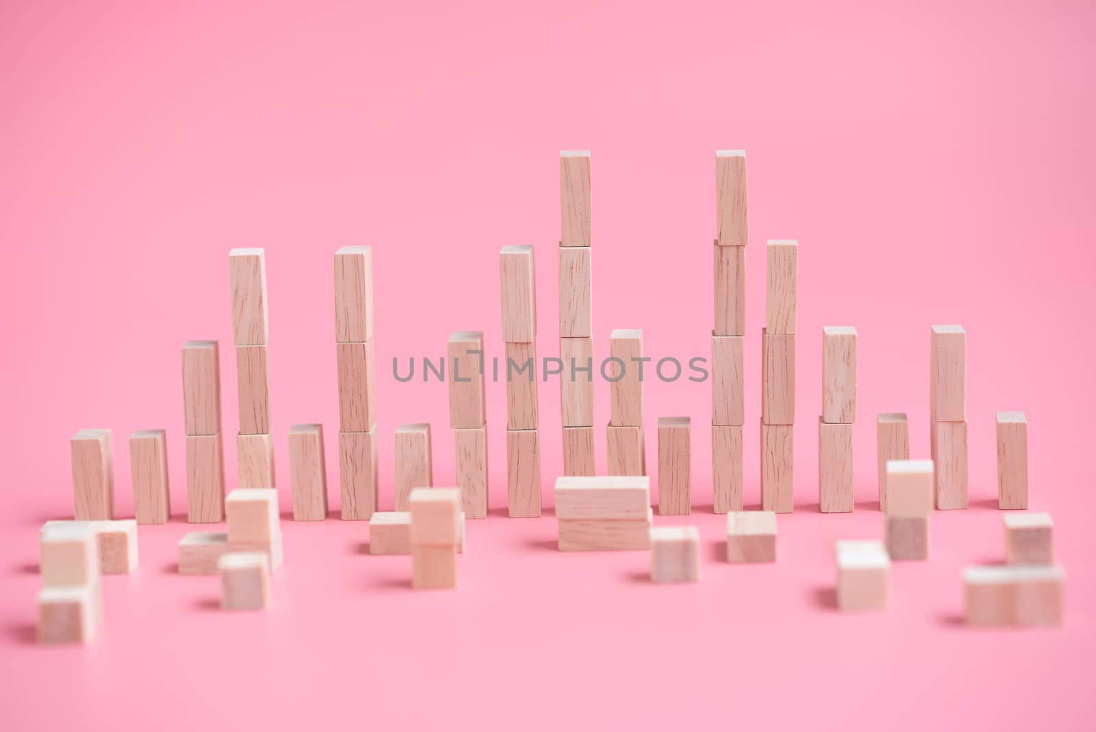 stack of wood cube building blocks.