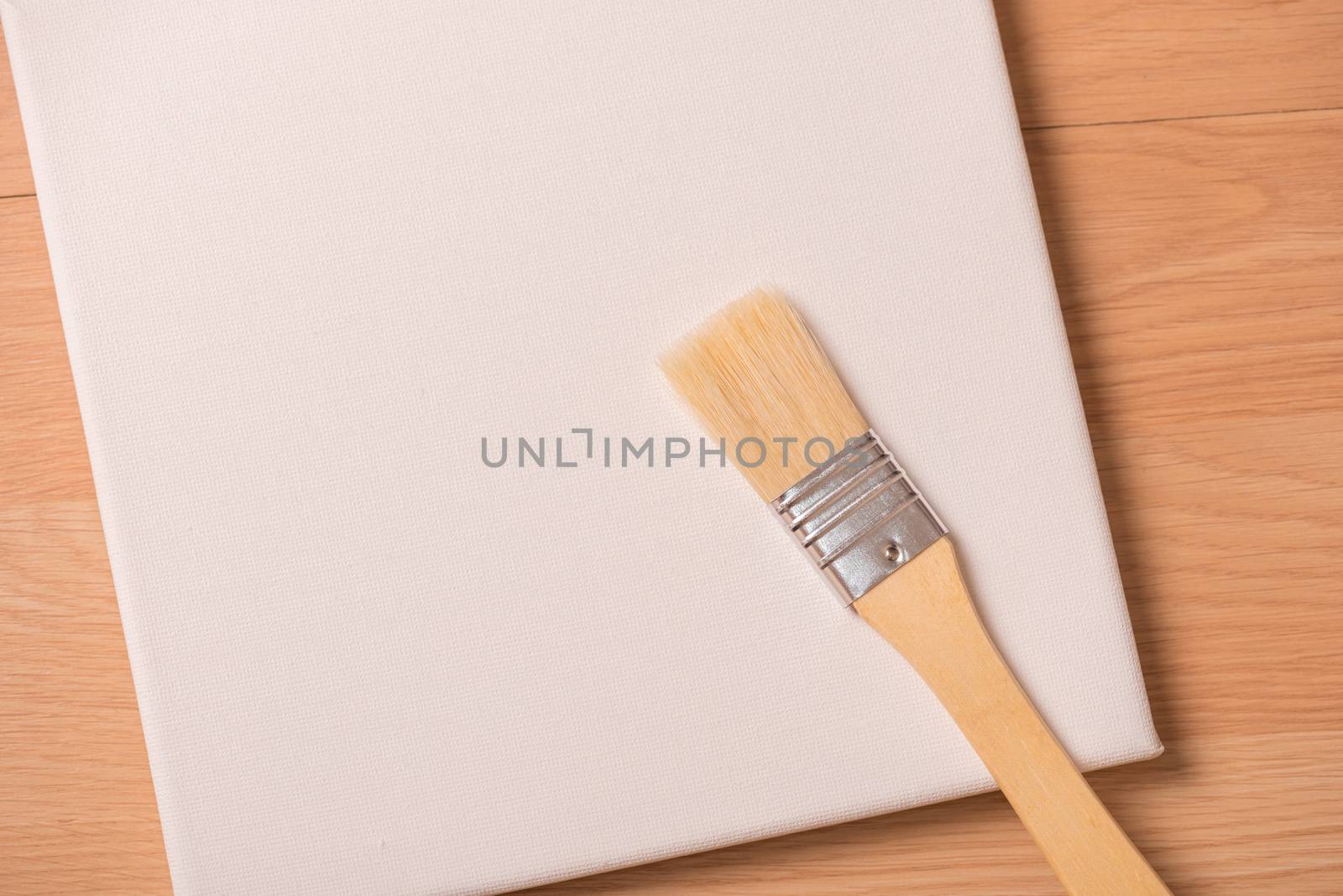 paint brush on white background.