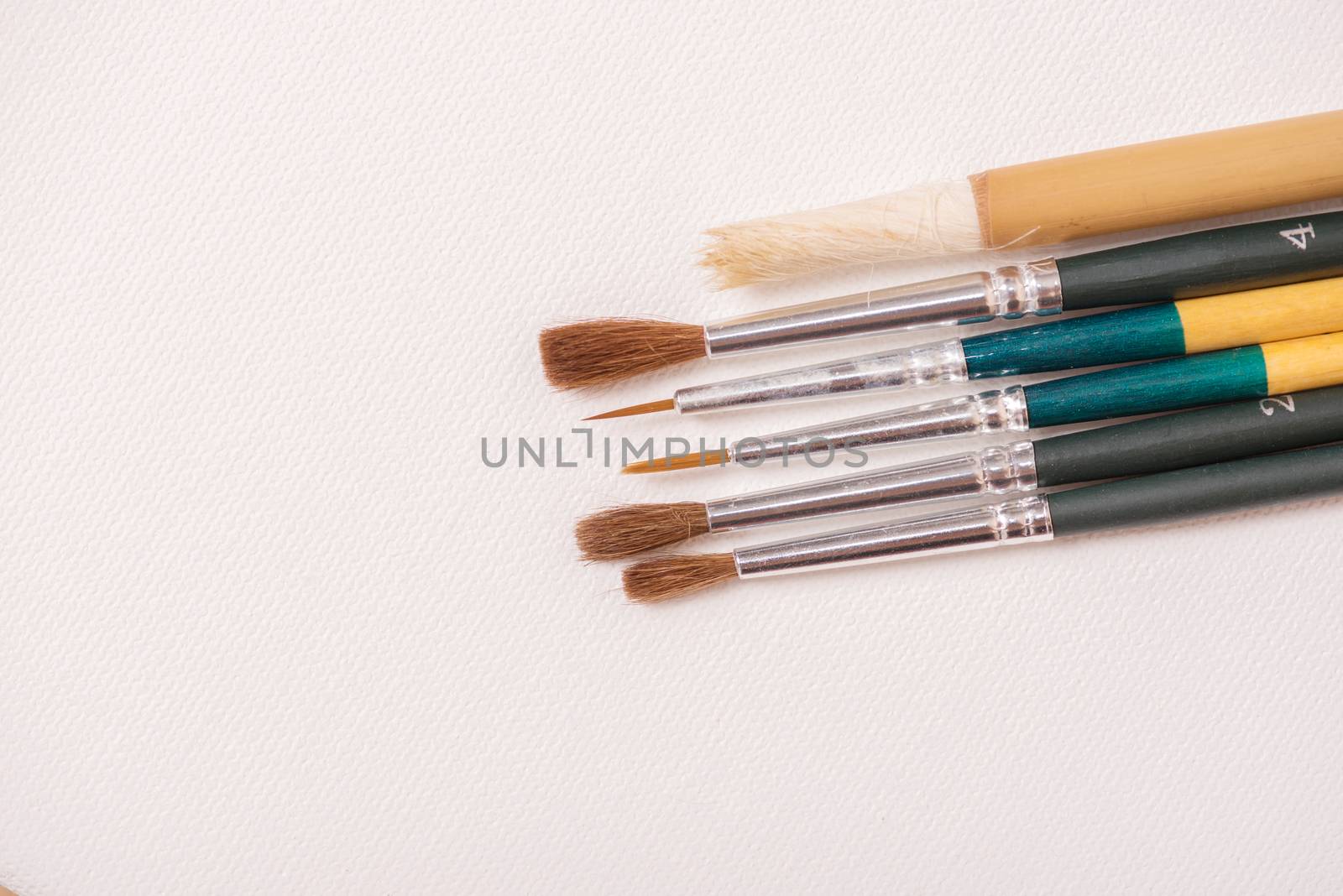 paint brush on white background.