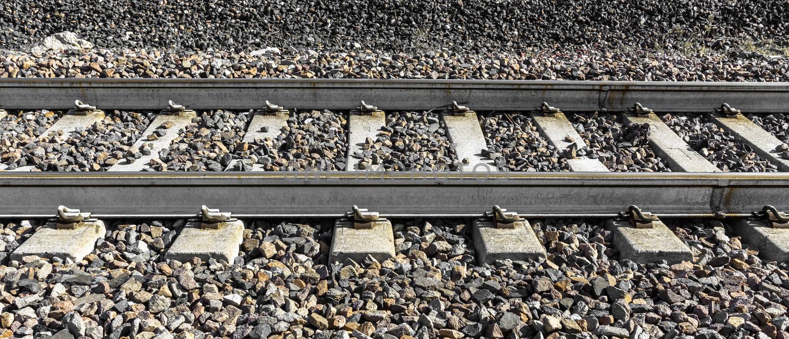 Closeup of an railway by germanopoli