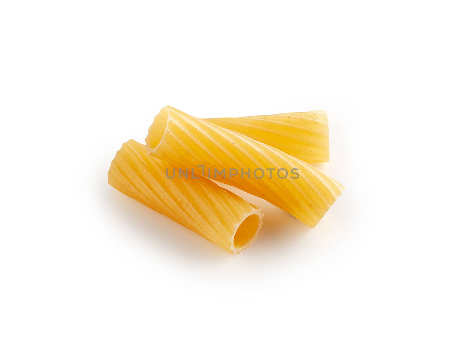 Isolated raw pasta by Angorius