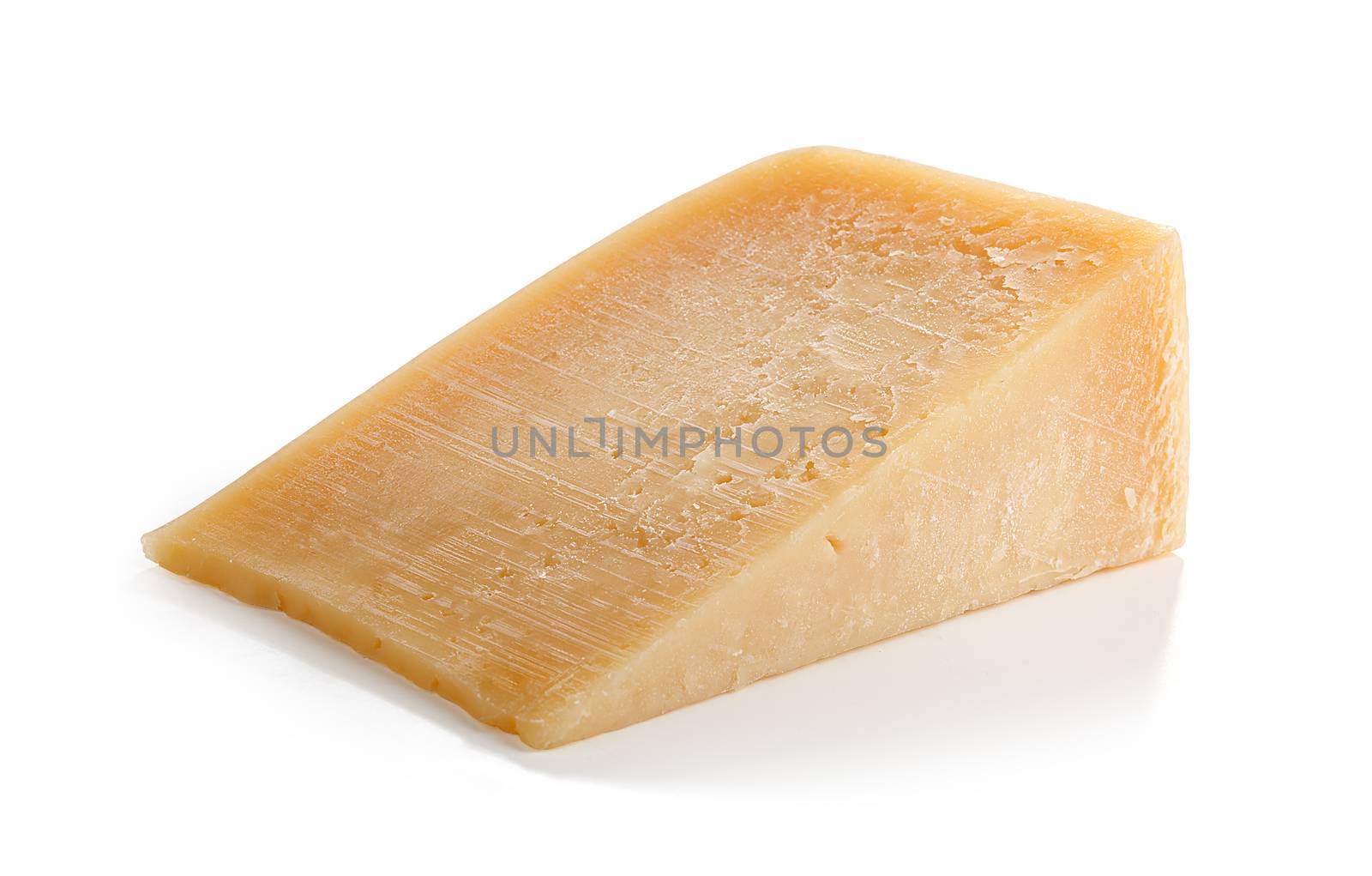 Slice of parmesan cheese by Angorius