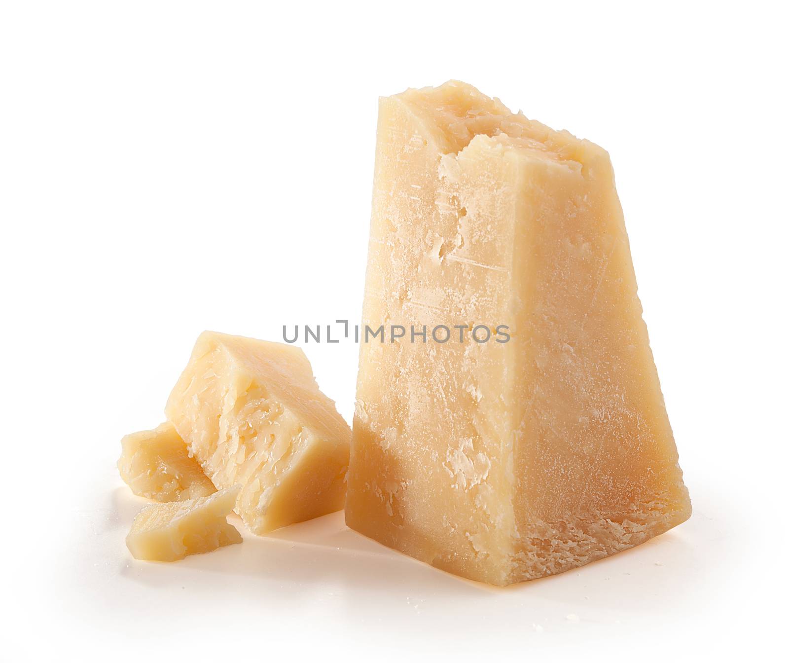 Pieces of parmesan cheese by Angorius