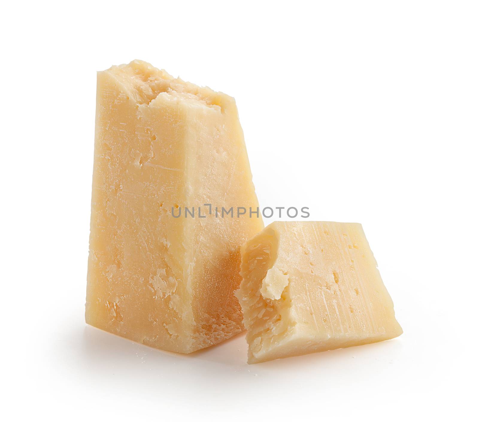 Pieces of parmesan cheese by Angorius