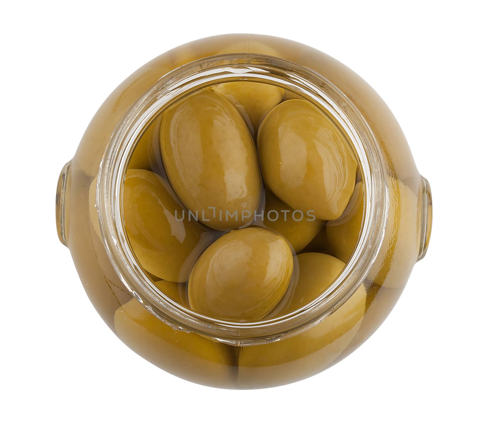 Olives in a glass jar by Angorius