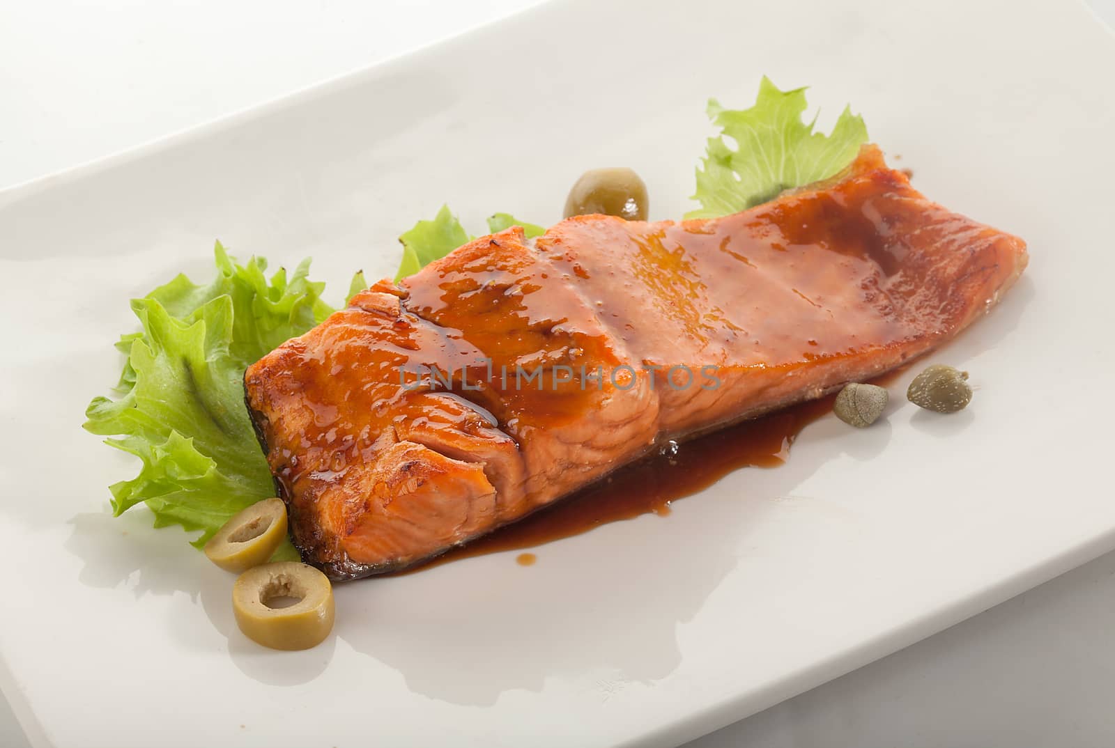 Baked fillet of salmon dressing by narsharab by Angorius