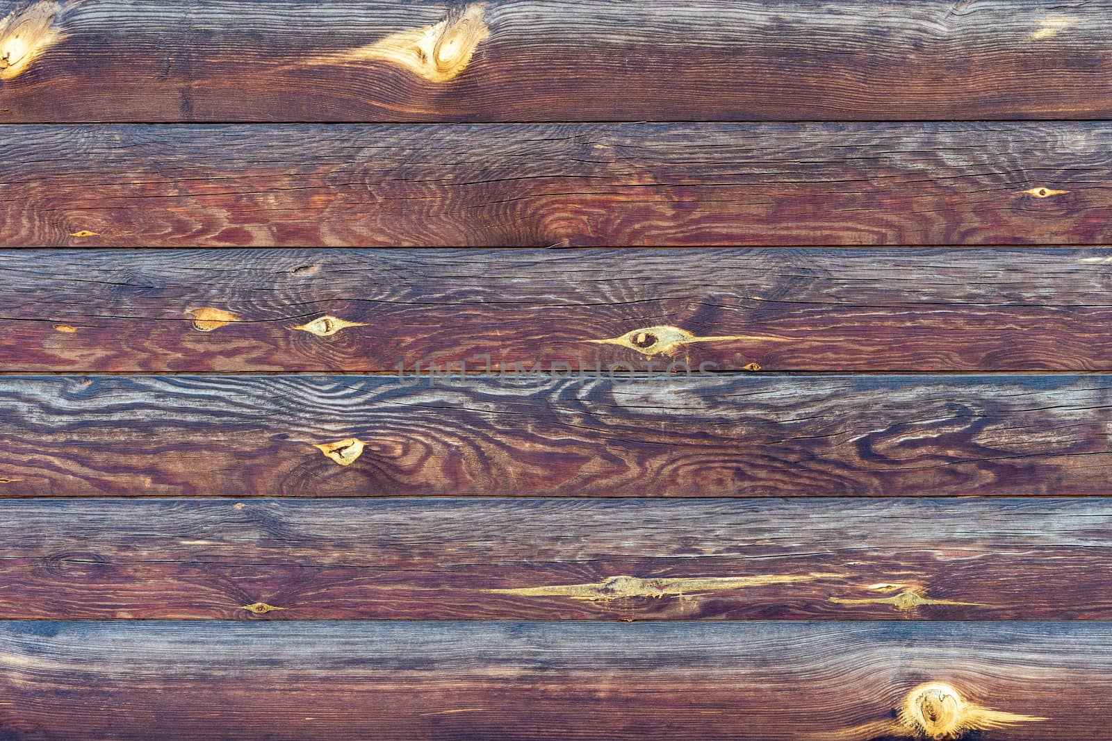 wall background with natural wooden logs