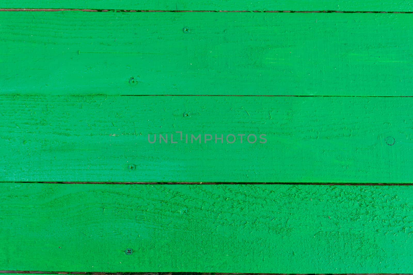 the board painted with green paint