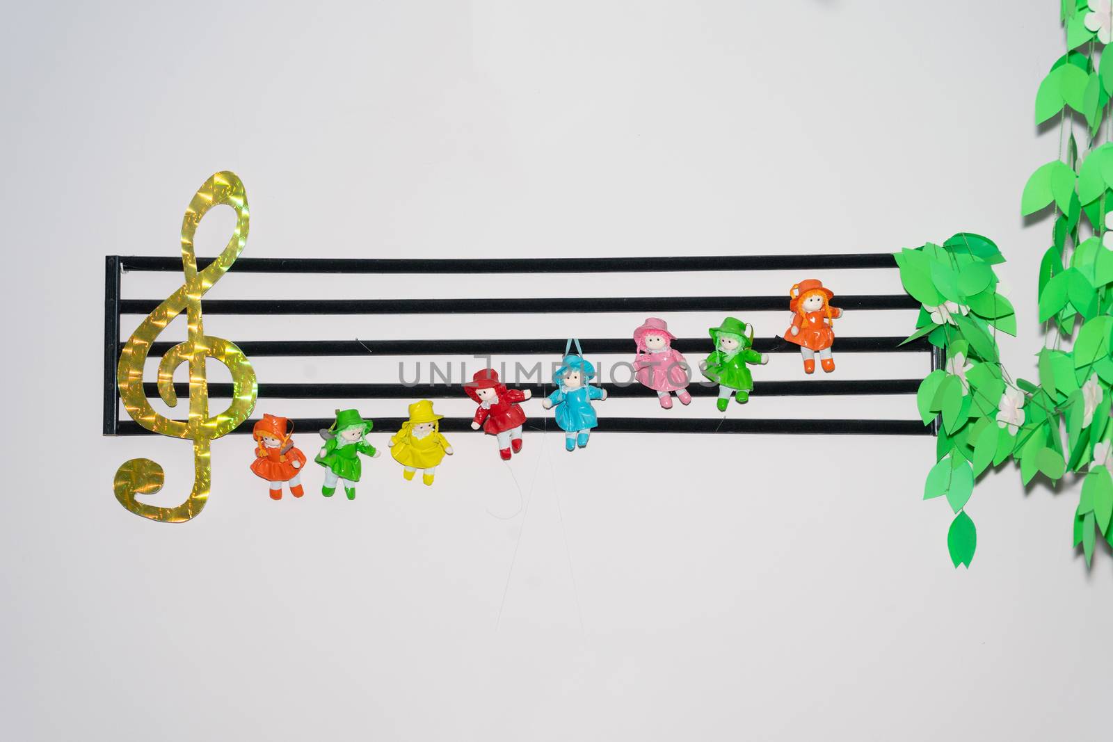 Music notes in the form of baby darts by Serhii_Voroshchuk