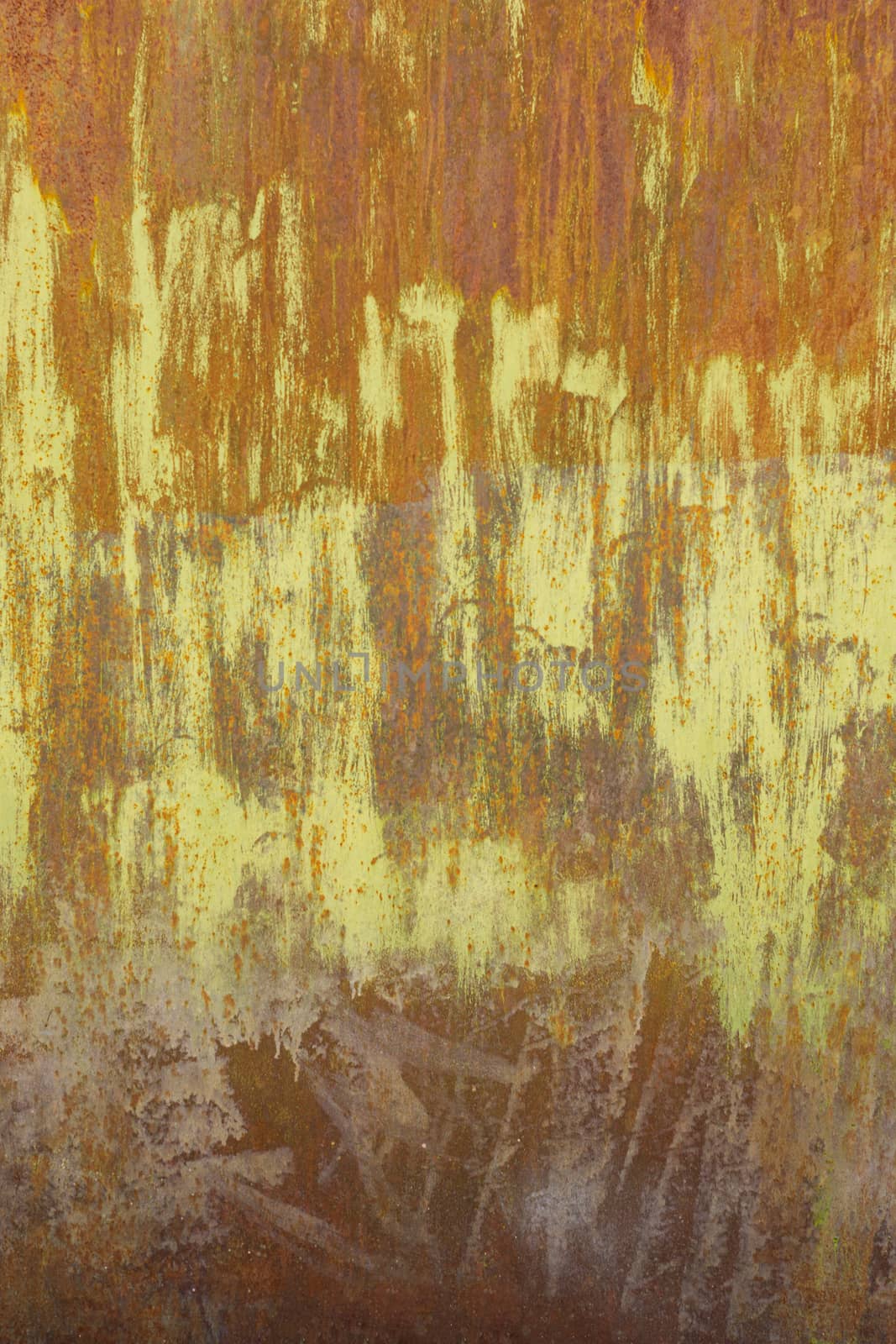 rusty metal background with yellow spots by Serhii_Voroshchuk