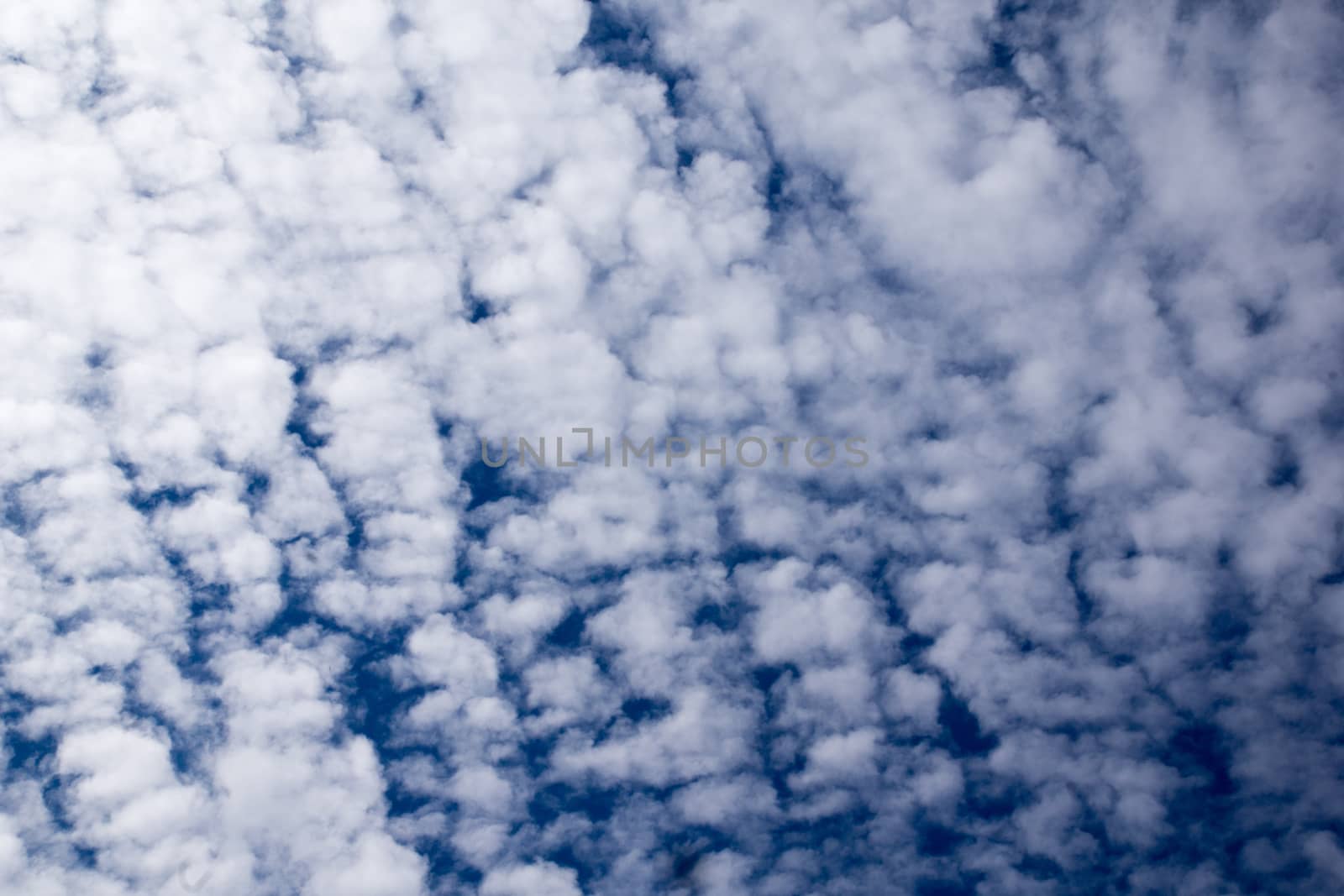 blue sky with many small white shards