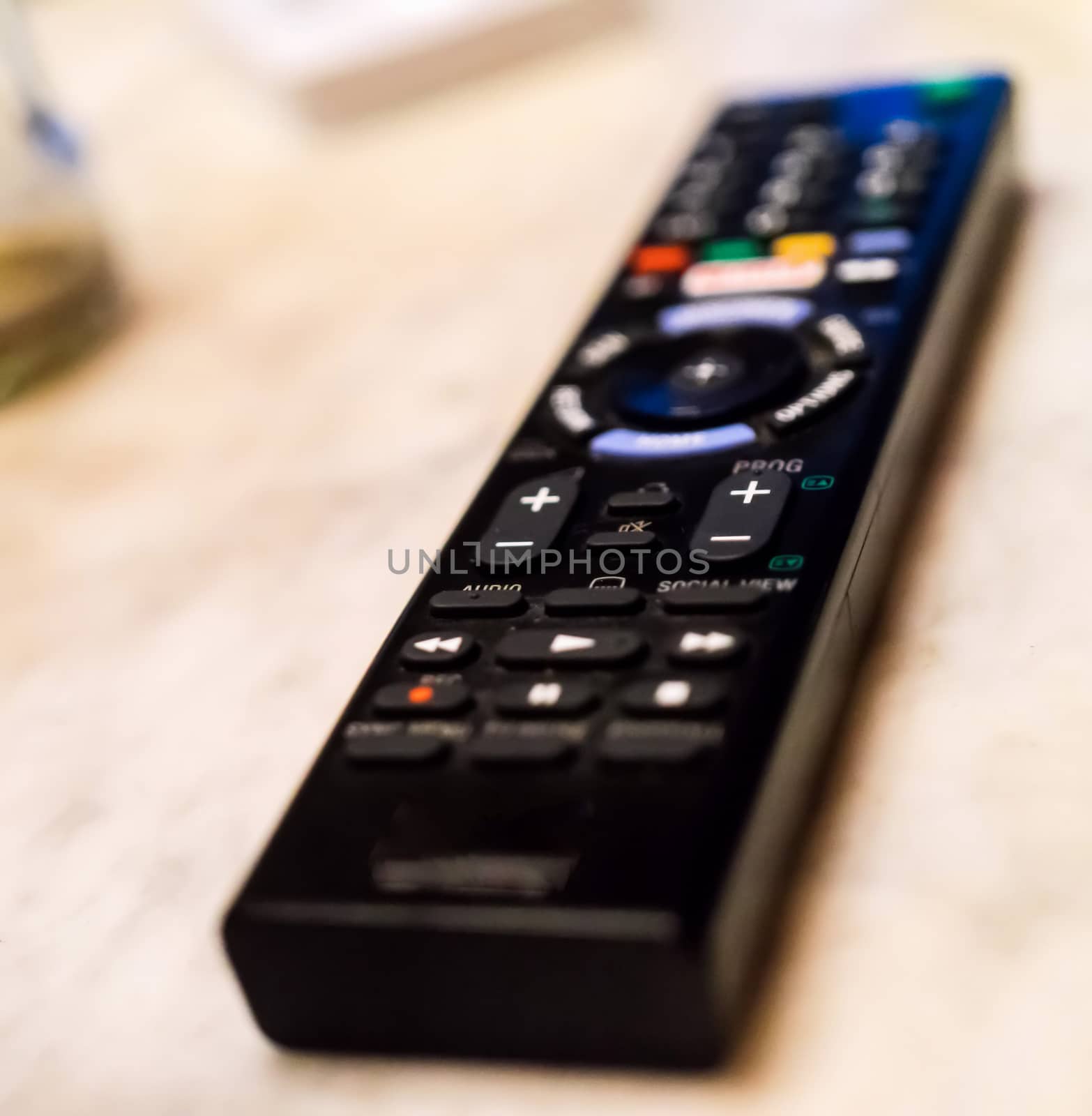 Intentionally blurred abstract photo of a remote control by geogif