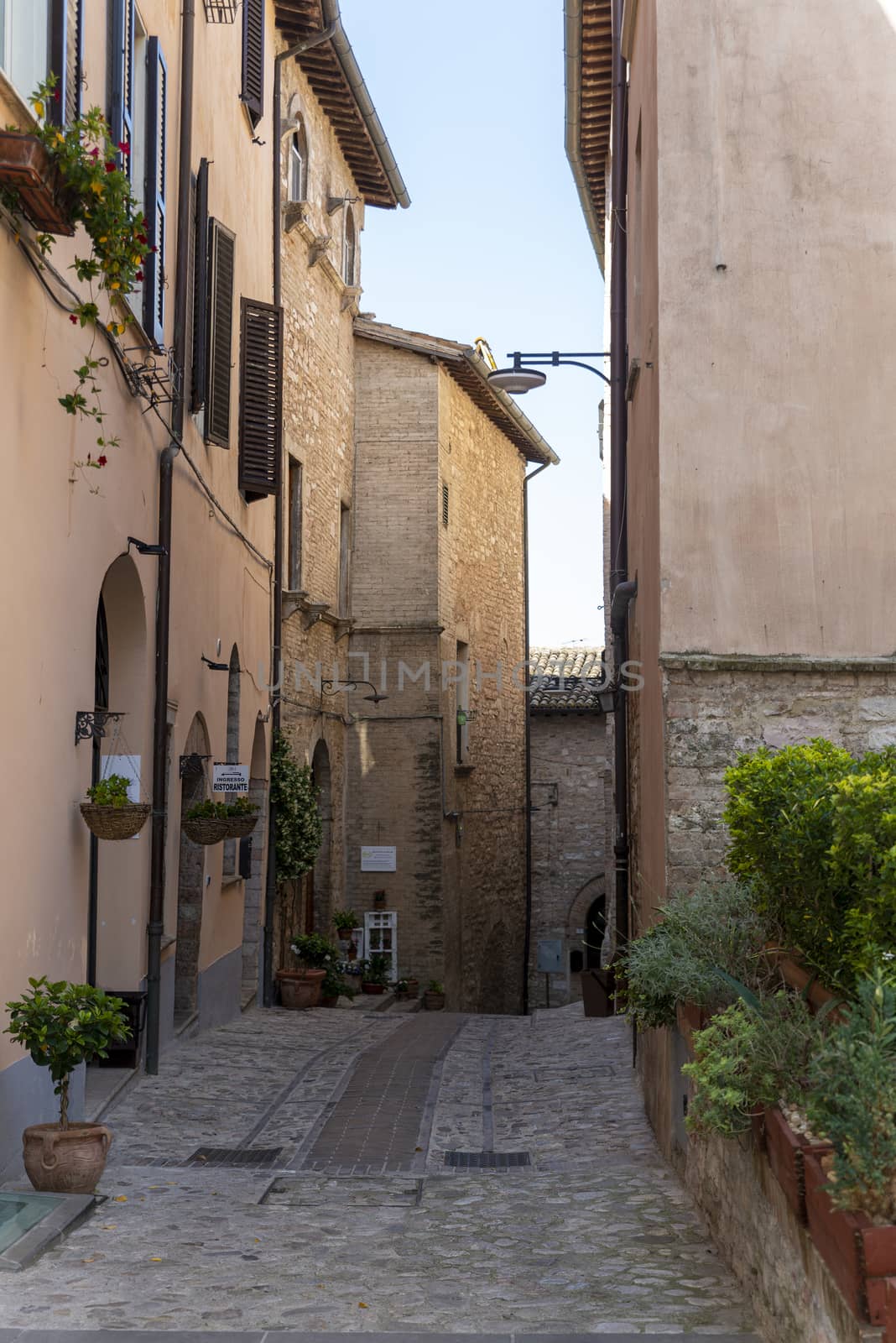 architecture in the alleys of the town of spello by carfedeph