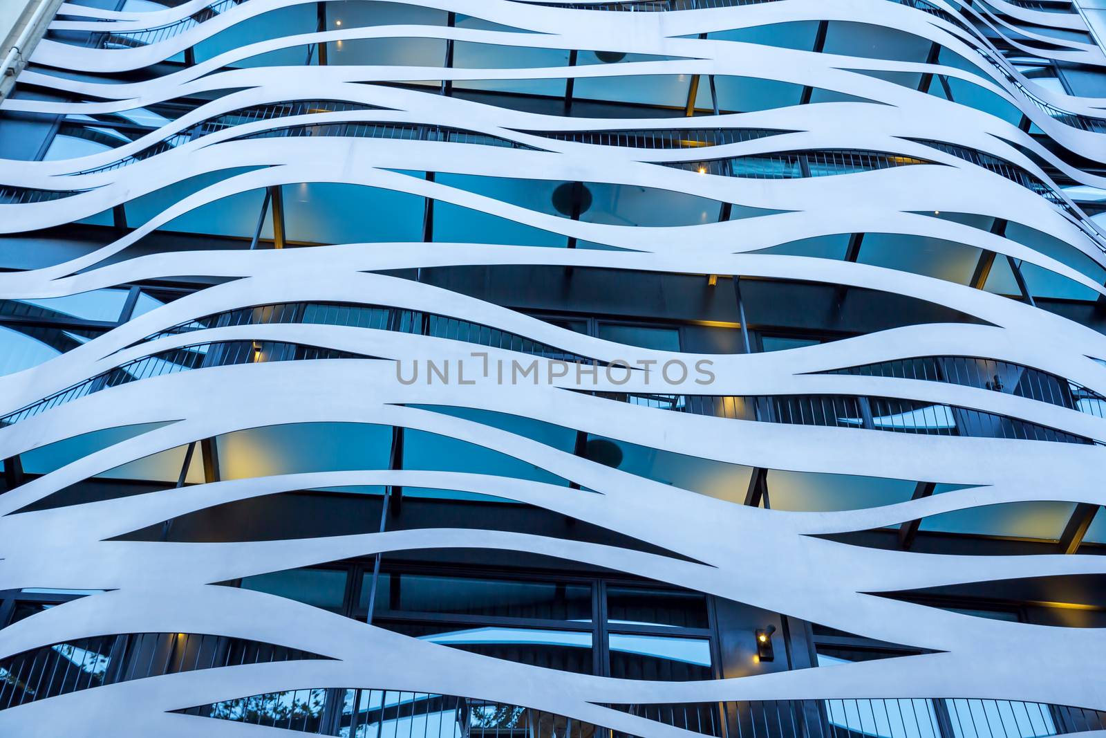 Special coating to a modern building, Barcelona